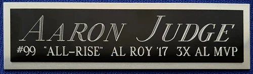 AARON JUDGE Yankees NAMEPLATE AUTOGRAPHED Signed BAT-BASEBALL-PHOTO-JERSEY-CAP