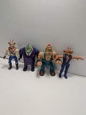 1993 Galoob Biker Mice From Mars Figure Lot (4) Vinnie Throttle Greasepit...