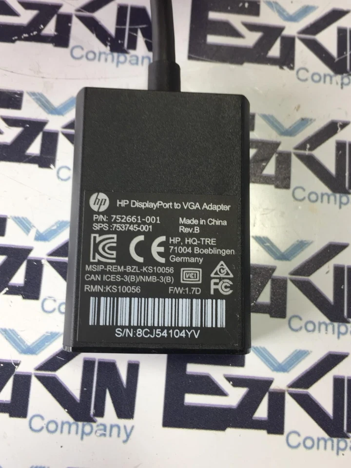 HP 752661-001 Display Port to VGA Cable Adapter Converter - Image 2 of 4