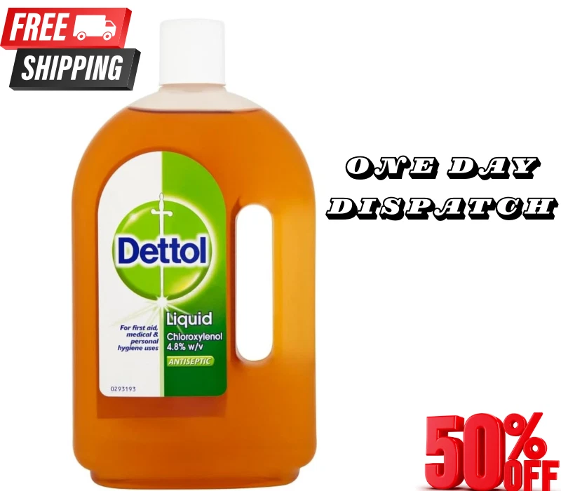 BRANDED Dettol Original Liquid Antiseptic Disinfectant for First Aid 750 ml