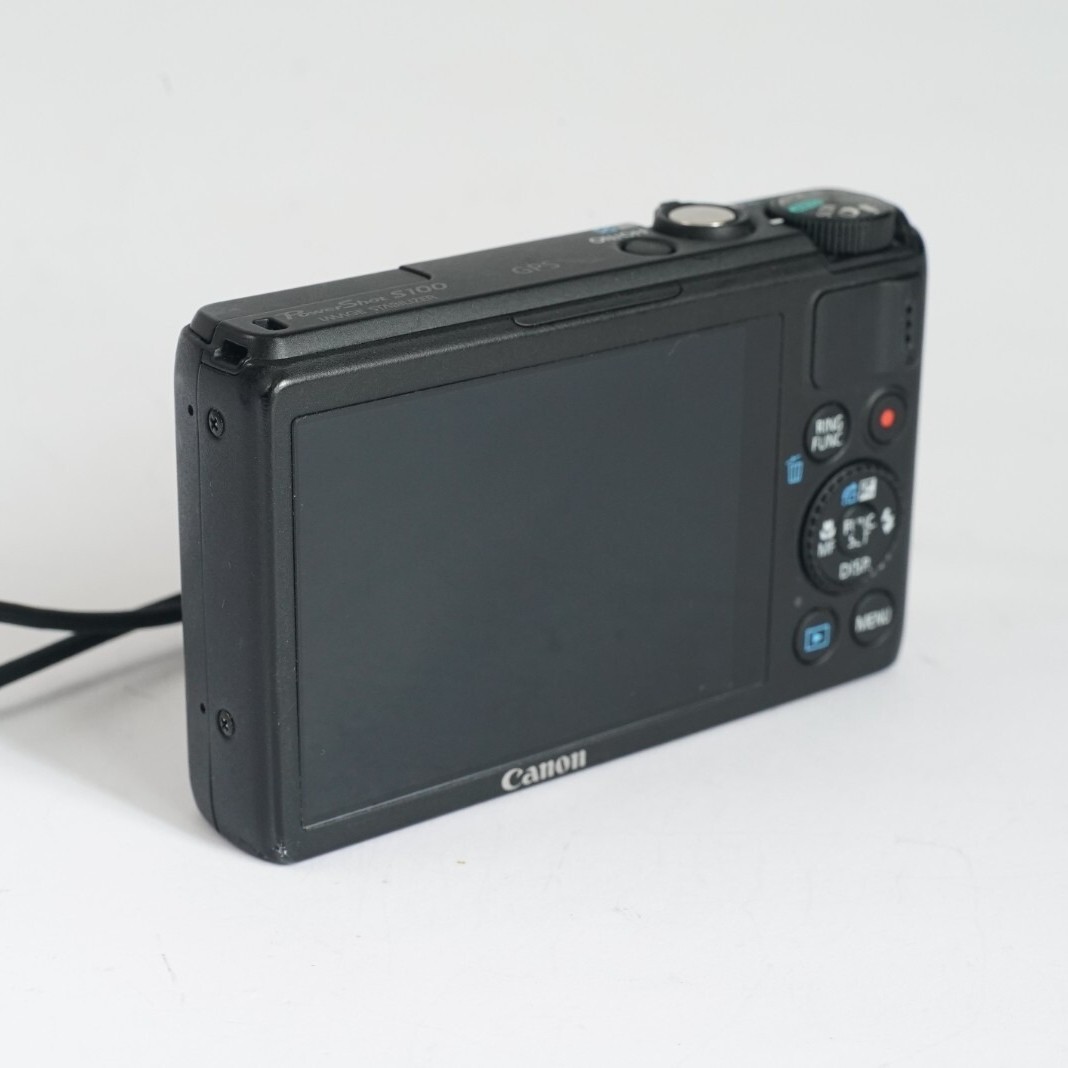 Canon PowerShot S100 Digital Camera Black 12.1 Megapixels 5x