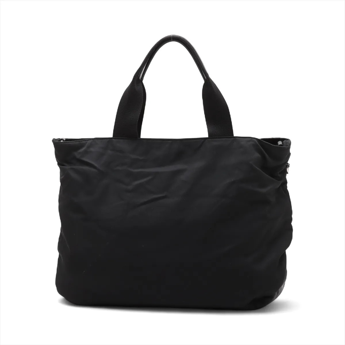 Prada Tessuto nylon x leather 2 Way Handbag Black 1BG360 thumbnail 2