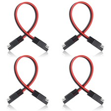 4PCS SAE Connector, Quick Disconnect Wire Harness 2 Pin SAE Extension Cable w...