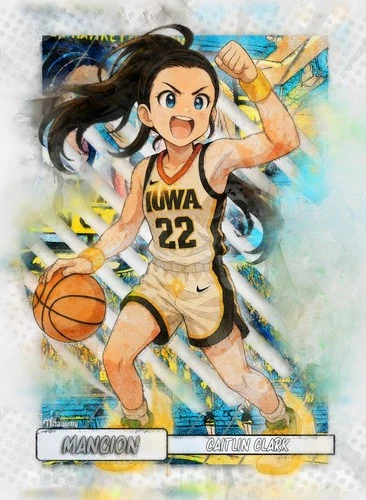 Caitlin Clark Mangion 3/10 Art Card | John Rudolph Only 10 Made