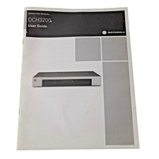 Operation Manual Motorola DCH3200 Cable Box 2007 Digital Receiver User Guide