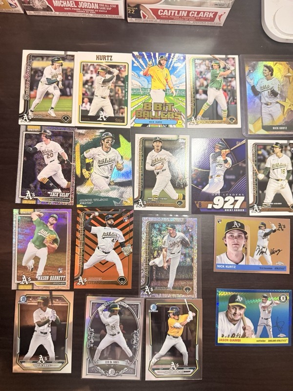 🔥🔥🔥 Topps Oakland Athletics 20-Card Lot 2025 Chrome/Bowman RC Inserts Auto