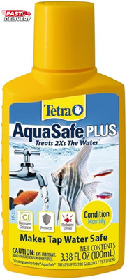 Tetra Aquasafe plus 3.38 Ounces, Aquarium Water Conditioner and Dechlorinator