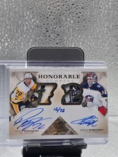 2017-18 The Cup Hornqvist Sergei Bobrovsky Dual Honorable Patch Auto 12/72!