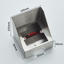 Waterproof Cover for Outdoor Electrical Sockets Stainless Steel Design