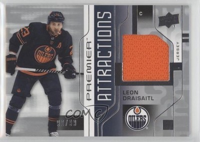 2021-22 Upper Deck Premier Attractions Jersey Relics 90/99 Leon Draisaitl k4s
