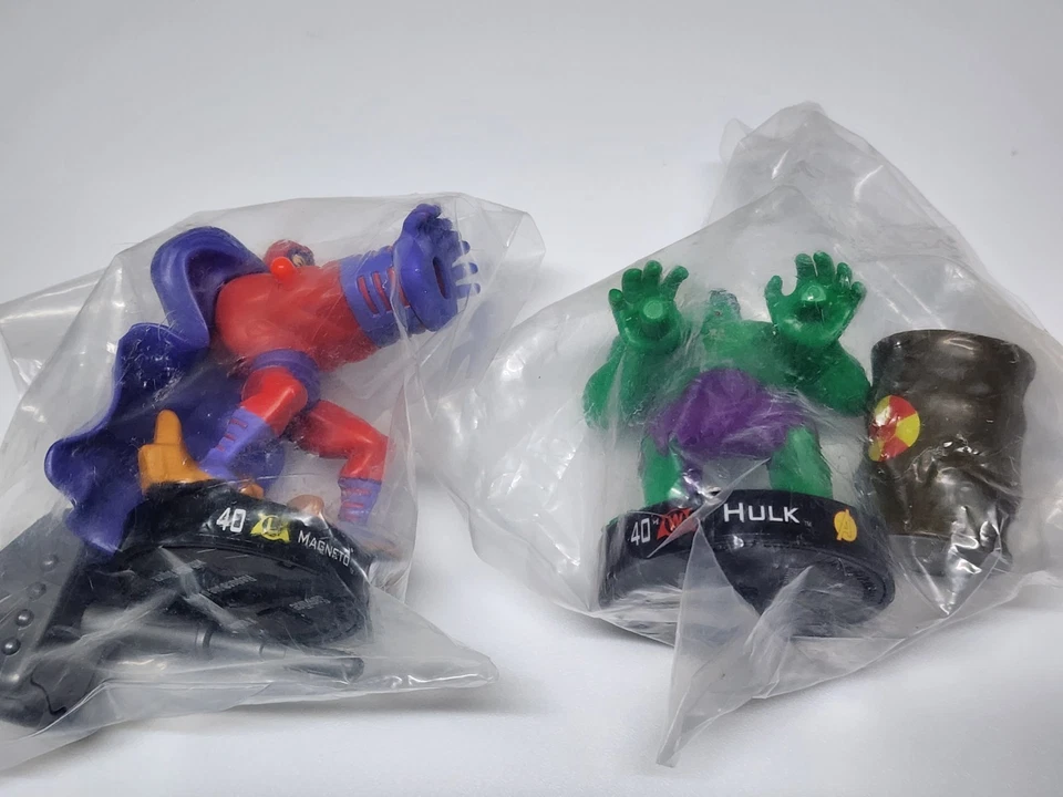 Figuras de Superhéroes de Marvel Attacktix - Lote de 10 - Nuevo Sellado Spider-Man Hulk Foto 4 de 4