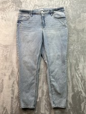 Ava Viv High Rise Skinny Stretch Denim Jeans Womens Plus Sz 20 Light Blue Pant