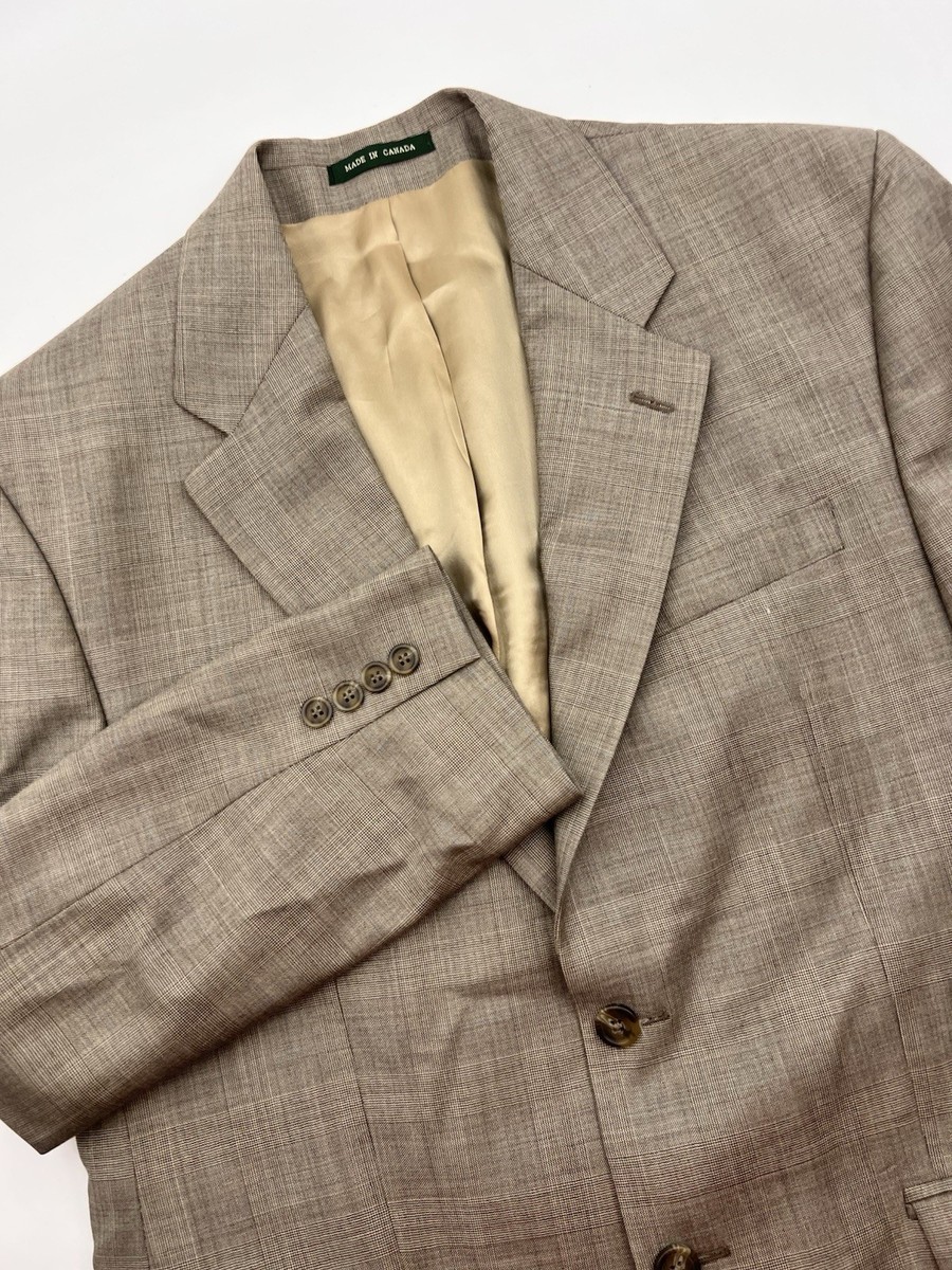 Lauren Ralph Lauren Mens 40R 100% Wool Vintage Gray/Blue Blazer