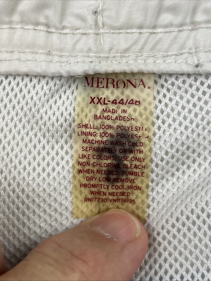 Pantalones cortos de natación Merona gris para hombre talla XXL 44-46 con forro Foto 4 de 4