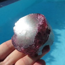 Mineralien: Riesiger Kristall Turmalin Rot Rubellit Brasilien