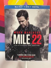 Mile 22 (Blu-ray + DVD, 2018) w/slipcover Mark Wahlberg