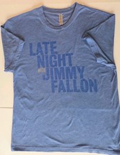 Late Night Jimmy Fallon Collectible Tee Shirt Men's Medium Blue
