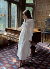 Galvan London  Marina Robe  Kleid FR34 XS wei...