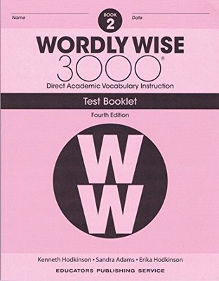 Wordly Wise, Grade 2 Test Booklet, Hodkinson, Kenneth