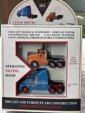 MODEL POWER HO Scale Kenworth T-600 B Diecast Trucks 2 Pack SH LH NIB 7700