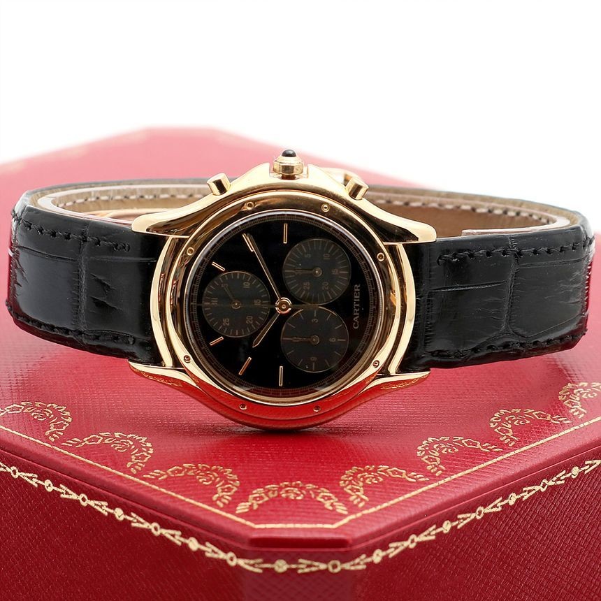 Cartier Cougar Chrono Chrono Gold 33 Large Black W3500851 Men's Unisex 138161467 thumbnail 24