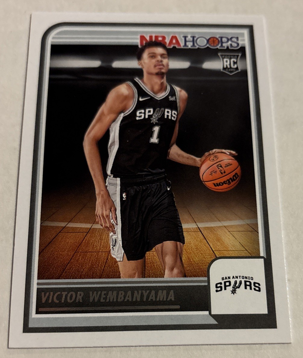 Victor Wembanyama 2023-24 Hoops Rookie Card #277 San Antonio Spurs 🔥🔥