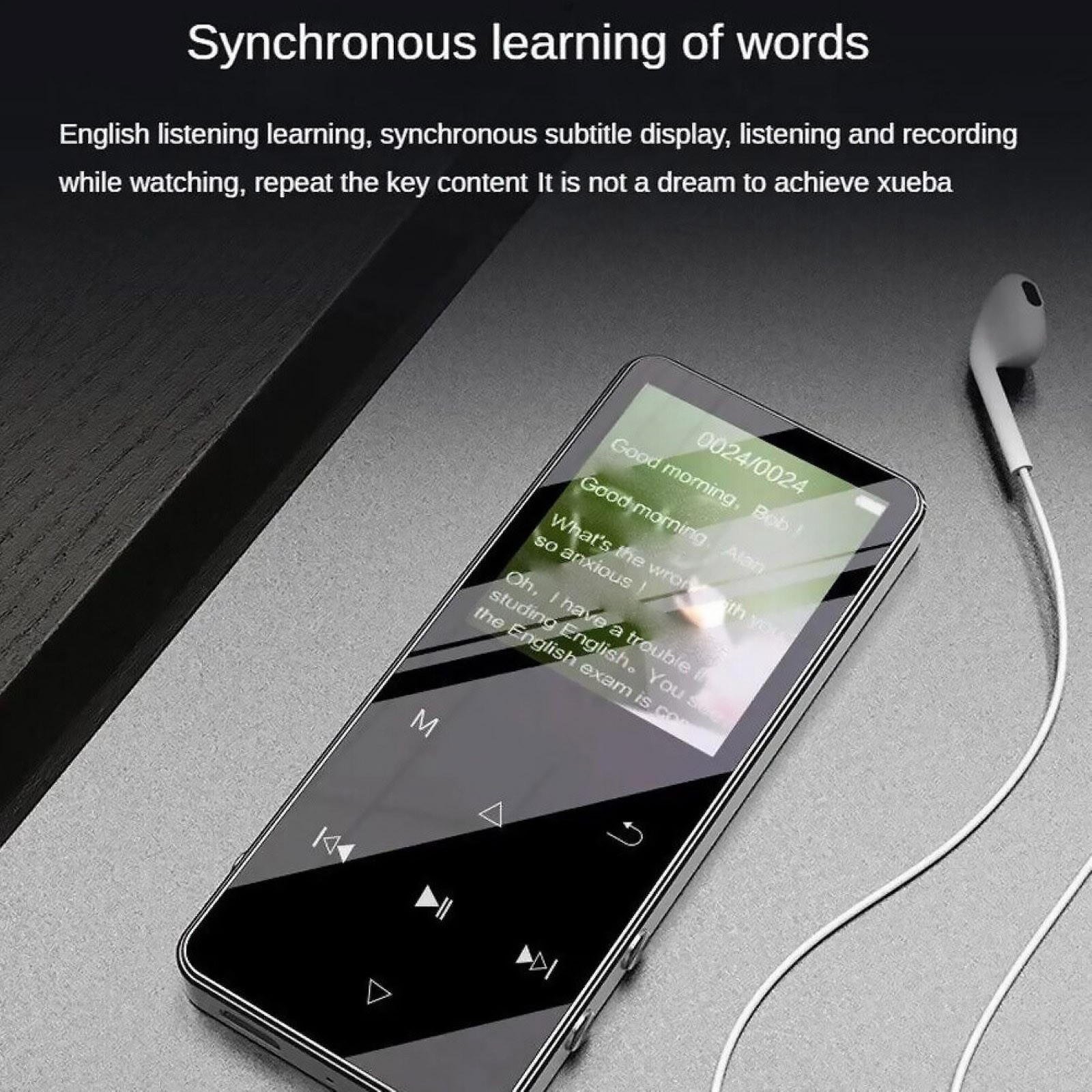 5.0 Bluetooth MP4/MP3 Player Enjoy direct playback of videos in AVI, AMV