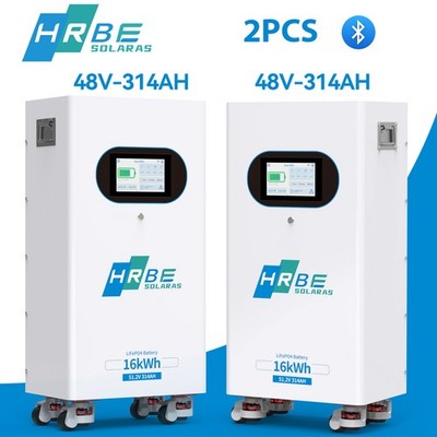 2PCS 48V 314Ah Lithium Battery LiFePO4 16.07KWh Solar Energy Home Storage BMS PV