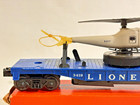 LIONEL VERY NICE 3419 SINGLE BLADE LARGE WINDER DK BLUE HELICOPTER CAR W/ OB LF — photo 10
