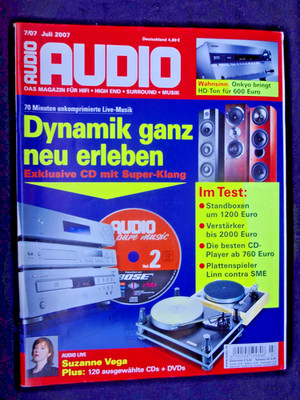 AUDIO 7/07, LINN LP 12 SME 20/12,CYRUS PRE VS 2,6 POWER,ELECTROCOMPANIET PI 1
