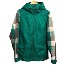 Oakley Giacca Invernale Sci Snowboard Uomo Media Vestibilità Larga Spell Out Verde Plaid