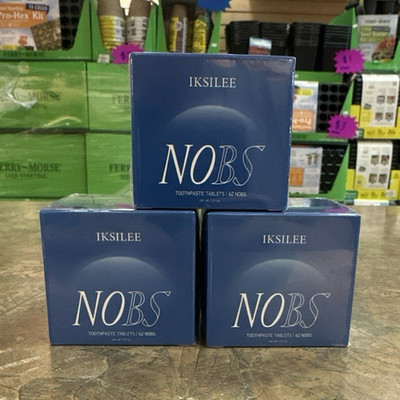 IKSILEE NOBS Mint Toothpaste Tablets Lot of 3