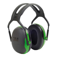 Image of 3M PELTOR X1A Ear Defenders Headband, 27 Db, Green