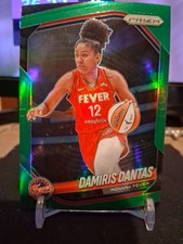 2025 Panini Prizm WNBA #42 Damiris Dantas Green Prizm Indiana Fever
