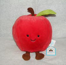 AUTHENTIC Jellycat Amuseables Red Apple Plush Toy Fruit NWT Fast Ship