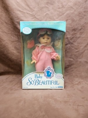 1995 Playmates #7350 Baby So Beautiful doll Pink Pajamas NRFB