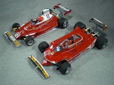 EXOTO 1/18 1975 Ferrari 312T & 312T4 Set N. Lauda #12 G. illeneue #12 (Y286)