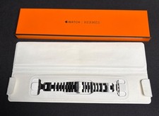 Correa de reloj usada genuina Apple Watch Hermès 46 mm satinada Grand H talla L (MXJYAM/A)