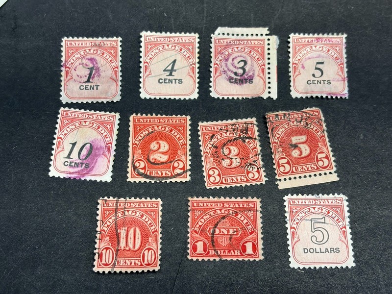 .39₵ Sale US United States Postage Due Stamps Lot High Values
