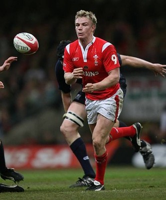 Dwayne Peel of Wales in the RBS Six Nations Championship match bet- Old Photo