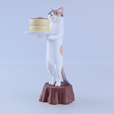 Calico Cat Figure: Cat's Retro Café – Neko no Jun Kissa From Japan