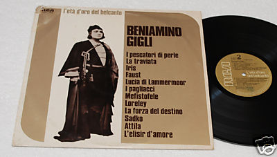 BENIAMINO GIGLI: LP-12 ARIE FAMOSE-CME NEU EX+