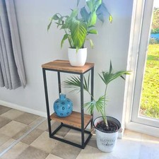 Oak and Steel Side Table | Industrial Home Furniture | Bespoke Hallway Side Boar