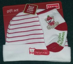 carters my first christmas hat