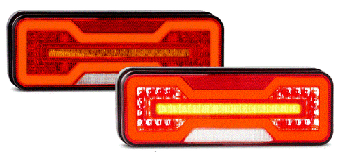 PAIR LED COMBO REAR LIGHTS TRUCK TRAILER CARAVAN UTE 284ARWM - Picture 3 of 3