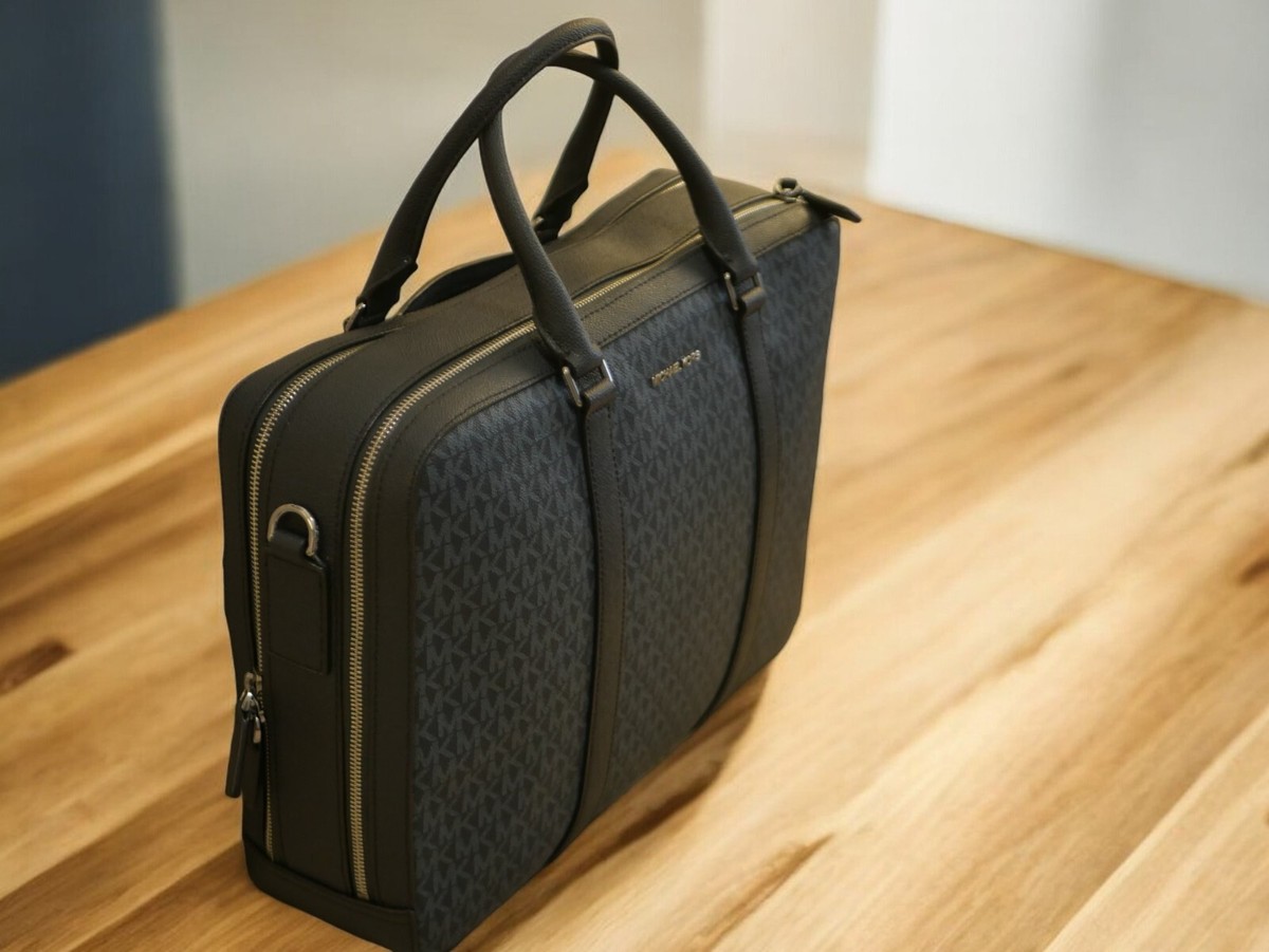 NEW WT Michael Kors Cooper Double-Gusset Zipper Briefcase NEW WT Michael Kors Cooper Double-Gusset Zipper Briefcase