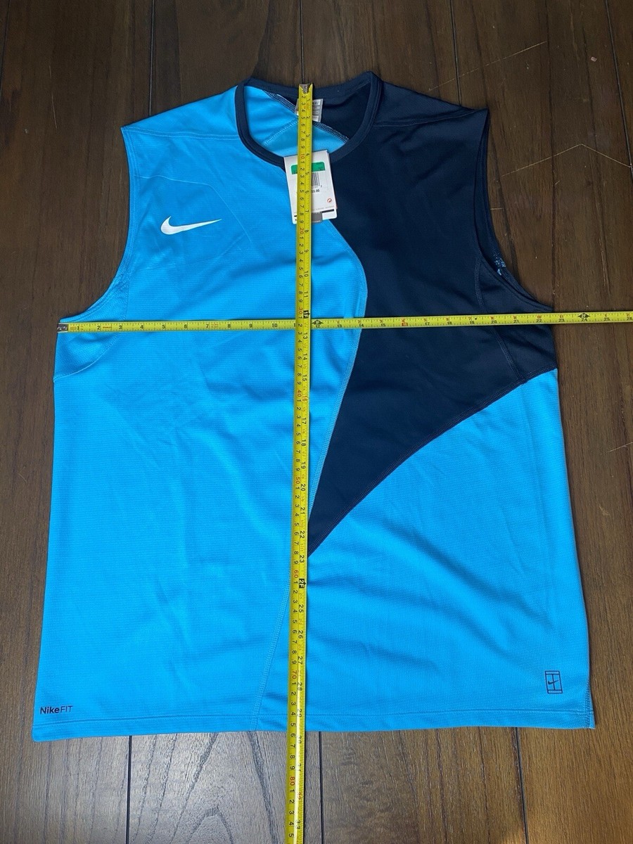 Nike Rafa Nadal 2007 Miami Rome Sleeveless Tennis Shirt Crew XL