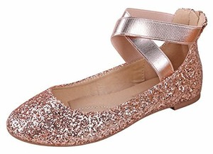 rose gold ballerina flats