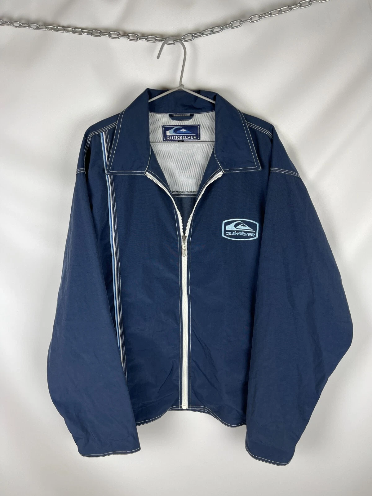 COACH Giacca da pullman in nylon nylon vintage ricamato vintage ricamato a righe