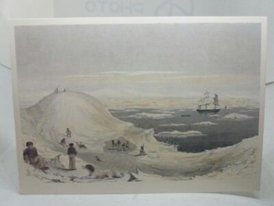 USS Vincennes in Bay während der Antarktisexpedition 1838 Skizzen-PC Charles Wilkes